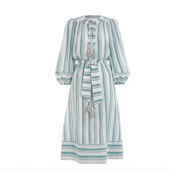 Zimmermann Resort Striped Belted Dress - Size 1 - Picture 1 of 5